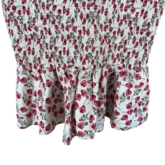J. CREW x LIBERTY FABRIC *Blogger Favorite* Floral Smocked Ruffle Top L6741 - Picture 7 of 11